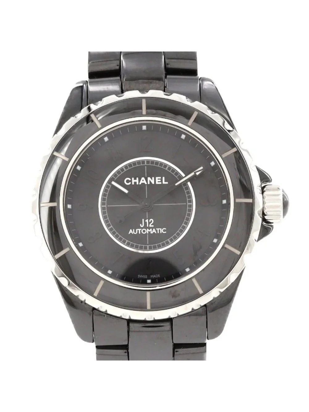 Chanel Intense Black 38 Ceramic Automatic Winding Watch